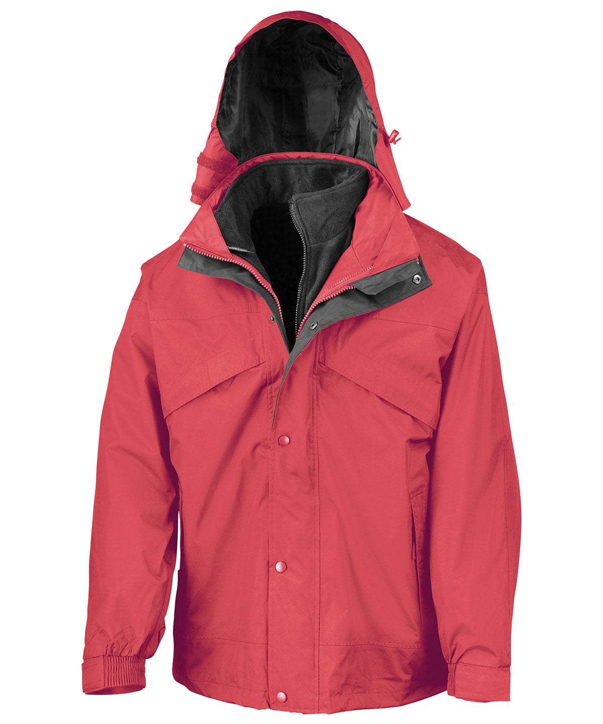 3in1 Zip and Clip Jacket for Men Plus Sizes