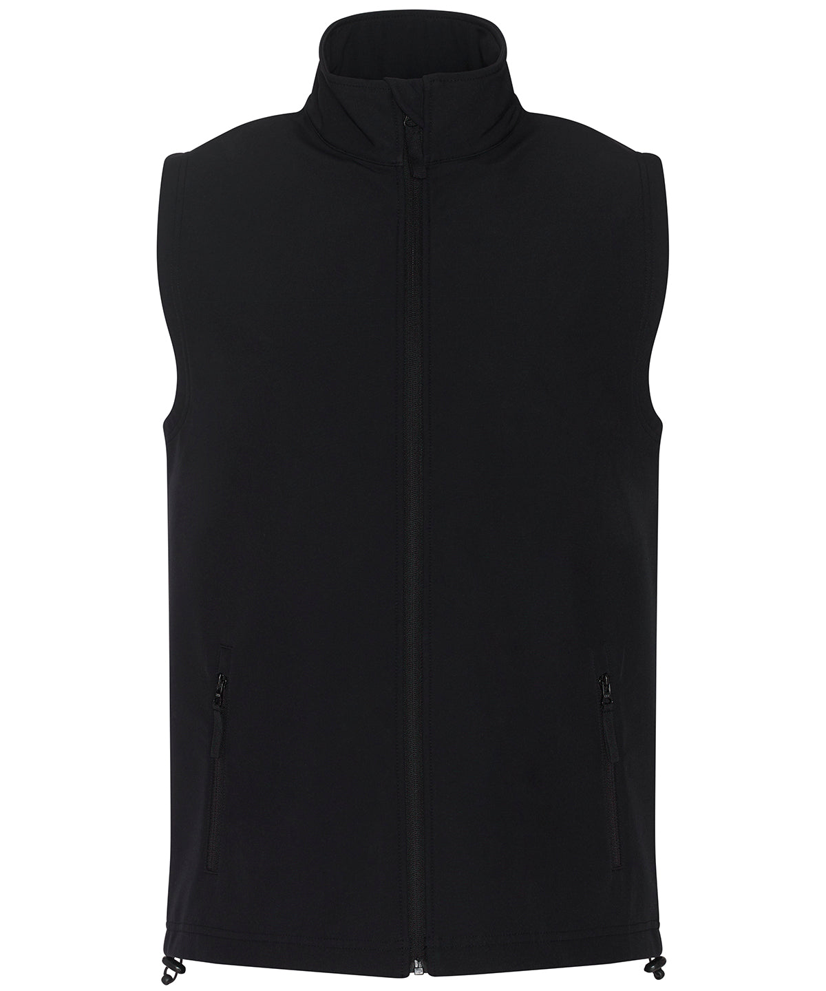 Windproof Softshell Gilet for Men Adjustable Hem Plus Sizes