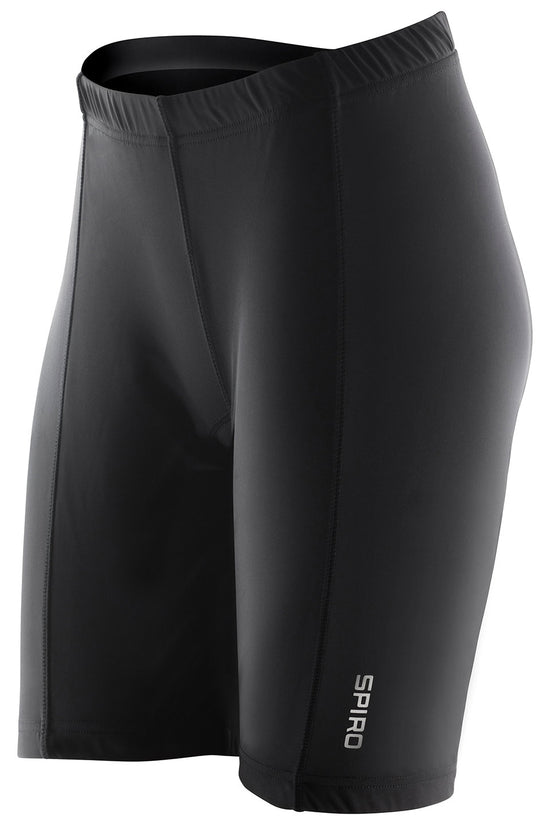 Ultimate Comfort and Performance Black Womens Padded Bikewear Shorts