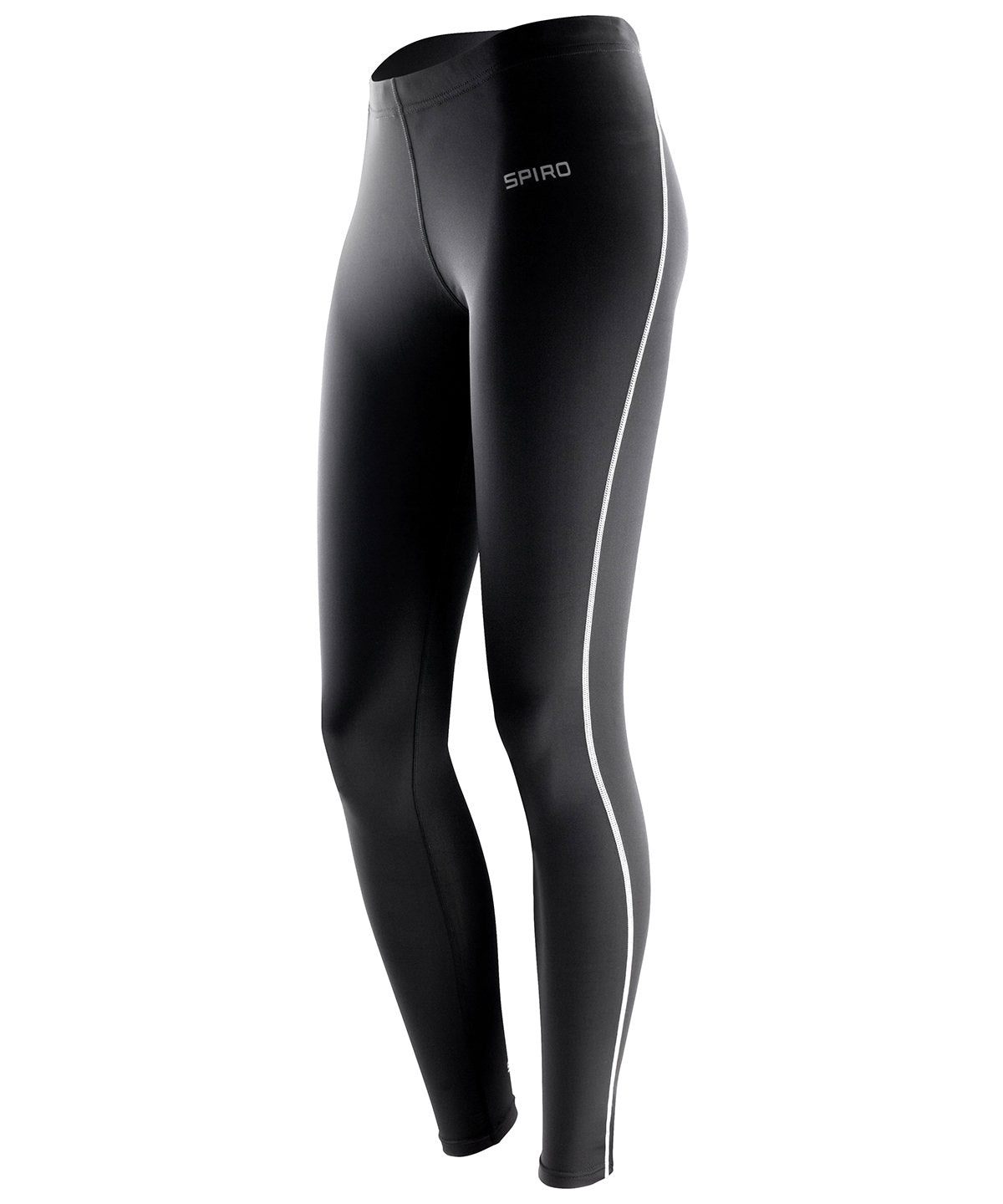 Womens Black Spiro Bodyfit Baselayer Leggings Lightweight and QuickDrying