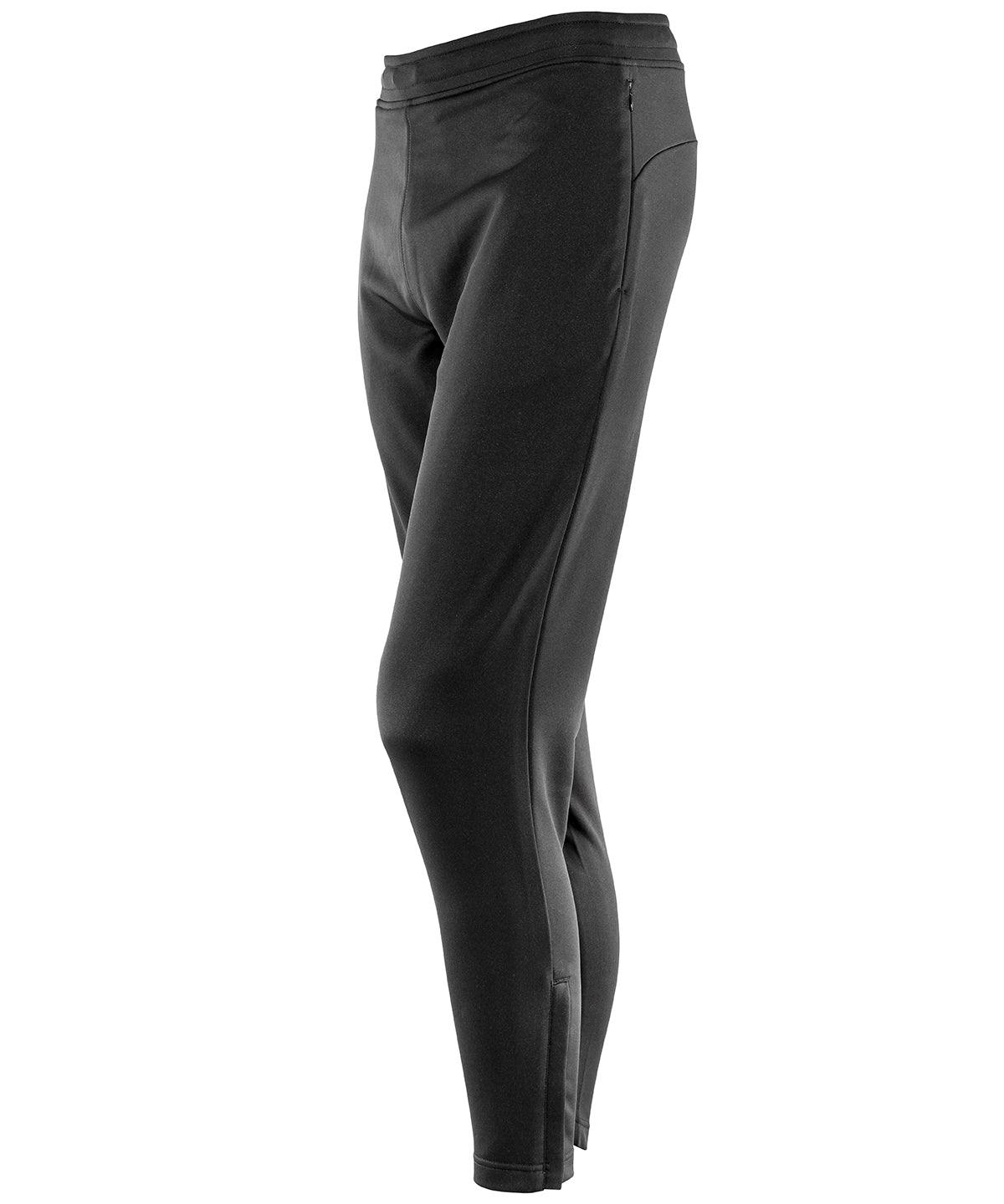 Black Slimfit Joggers with HeatTrapping Fabric and QuickDry Technology