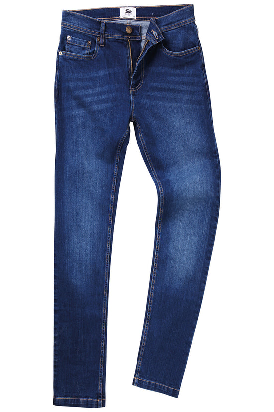 AWDis So Denim Max Slim Fit Stretch Jeans Trousers