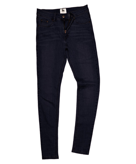 AWDis So Denim Womens Lara Skinny Jeans MidRise Stretch Denim
