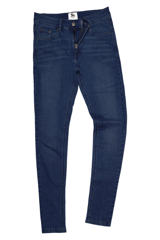 AWDis So Denim Womens Lara Skinny Jeans MidRise Stretch Denim