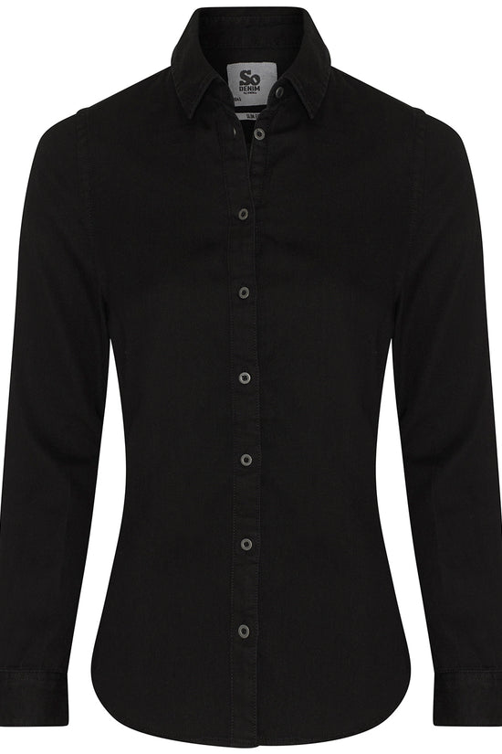 AWDis So Denim Lucy Denim Shirt for Women Classic Long Sleeve