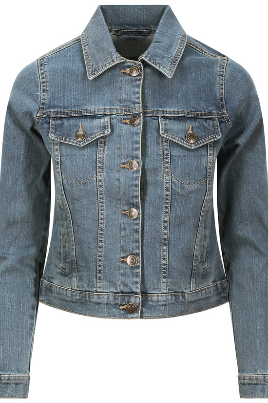 AWDis So Denim Womens Olivia Cropped Denim Jacket