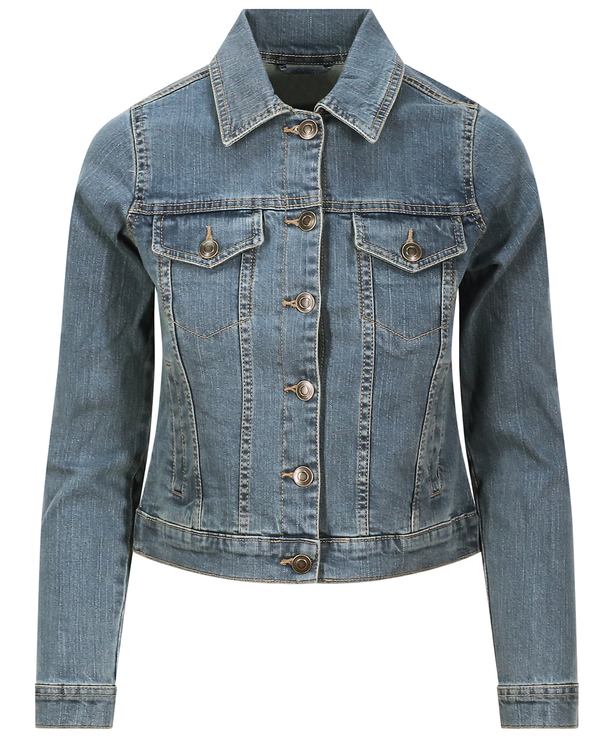 AWDis So Denim Womens Olivia Cropped Denim Jacket