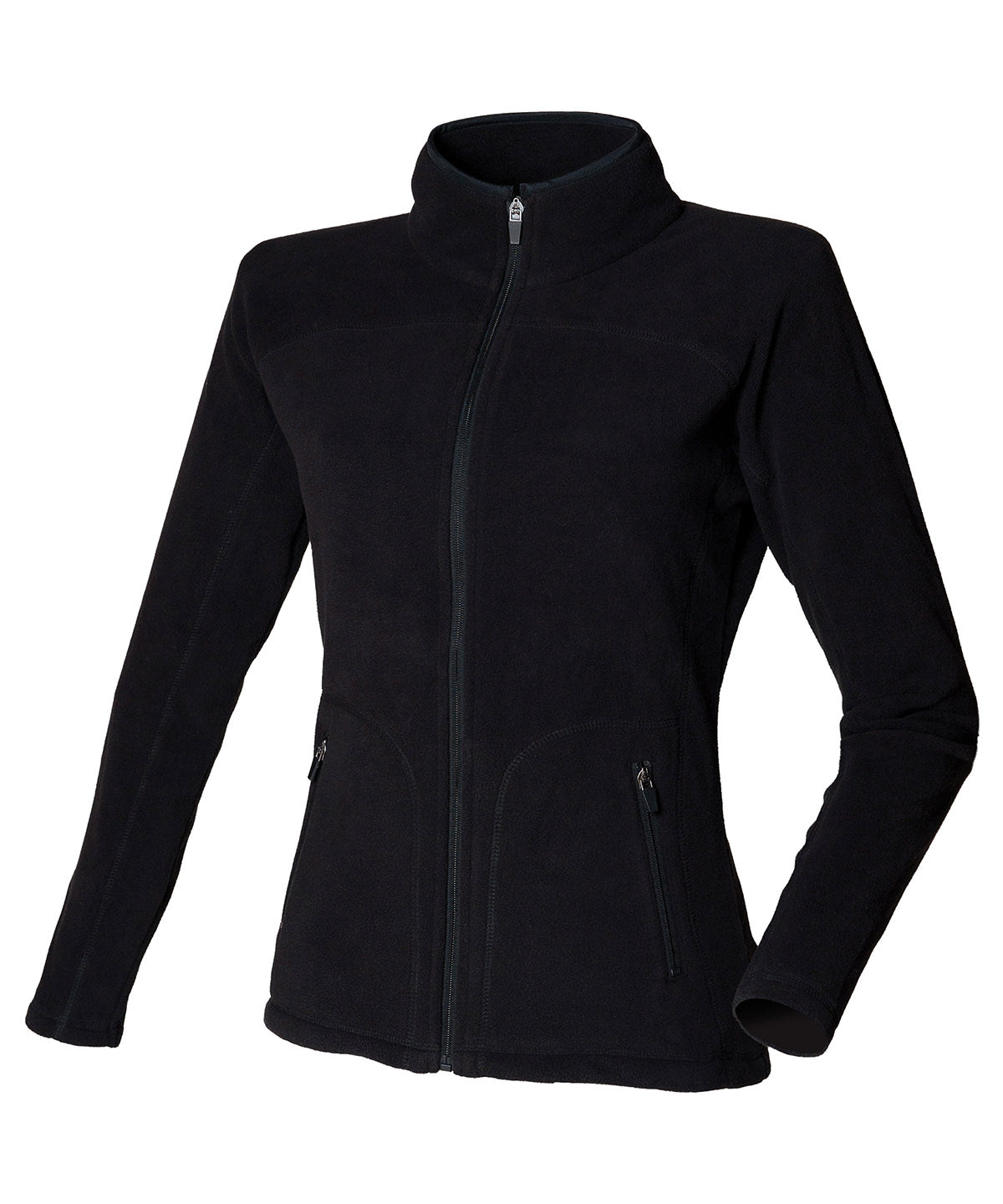 Black Microfleece Jacket Lightweight Stylish Outerwear Choice