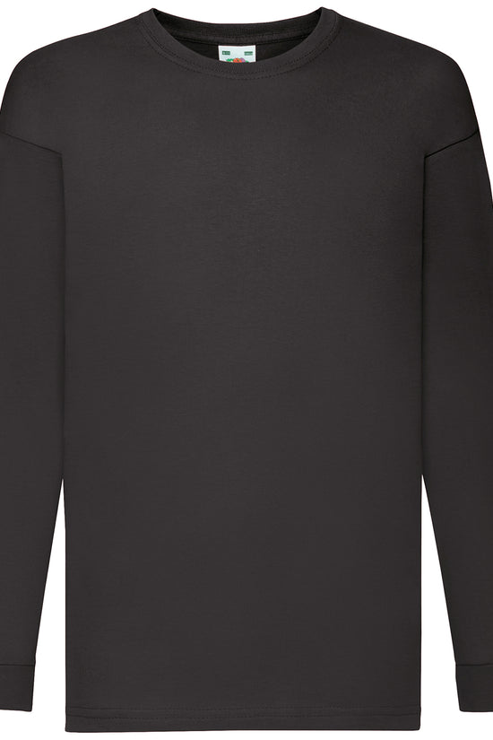 Kids Valueweight Long Sleeve TShirts Unisex Junior Tees