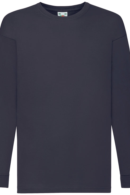 Kids Valueweight Long Sleeve TShirts Unisex Junior Tees
