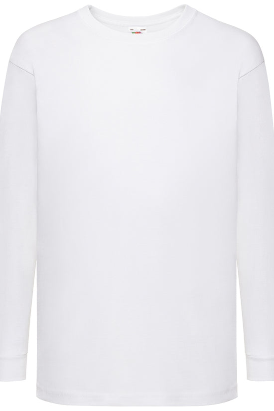 Kids Valueweight Long Sleeve TShirts Unisex Junior Tees