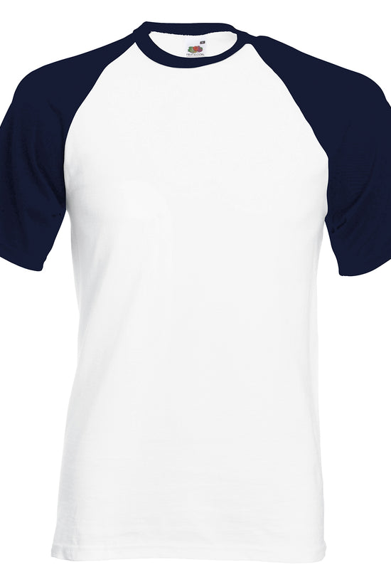 Fruit of the Loom Baseball TShirt with Contrast Sleeves
