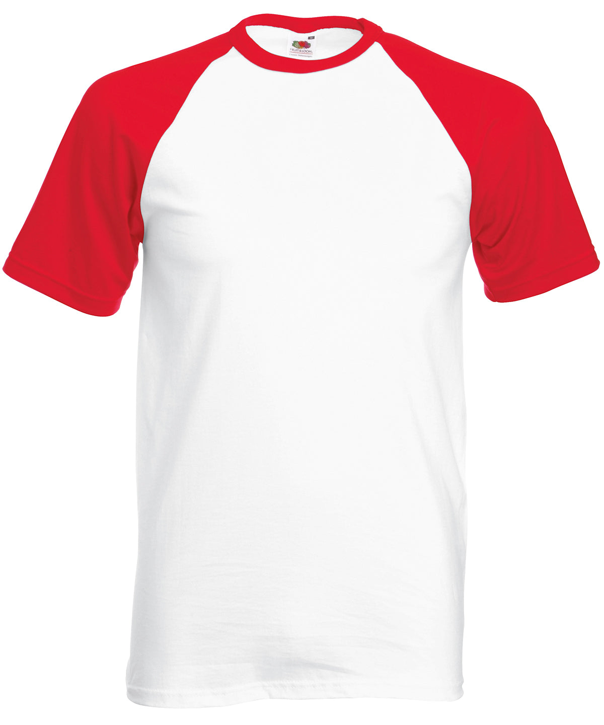Fruit of the Loom Baseball TShirt with Contrast Sleeves