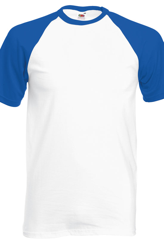 Fruit of the Loom Baseball TShirt with Contrast Sleeves