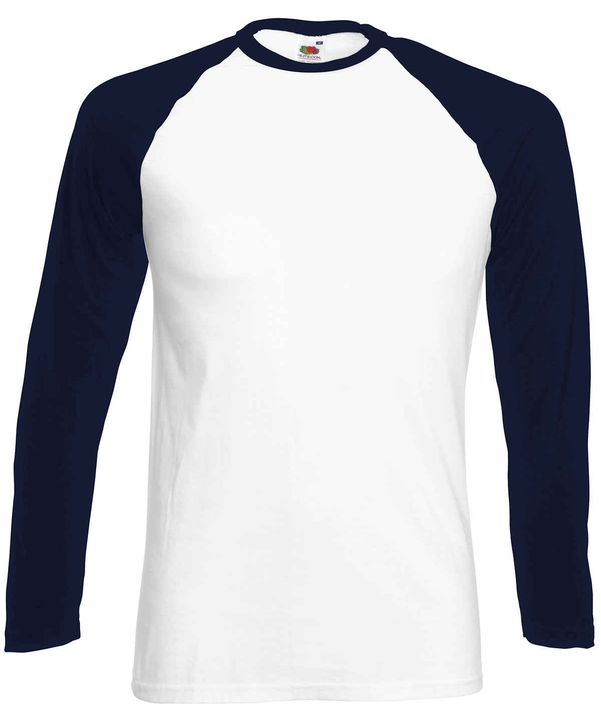 Mens Long Sleeve Baseball TShirt by Fruit of the Loom