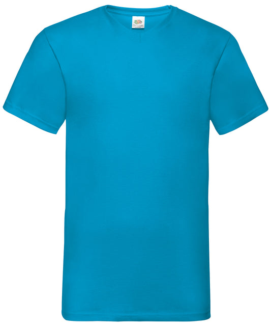 Mens Valueweight VNeck TShirts CottonLycra Rib Various Colors