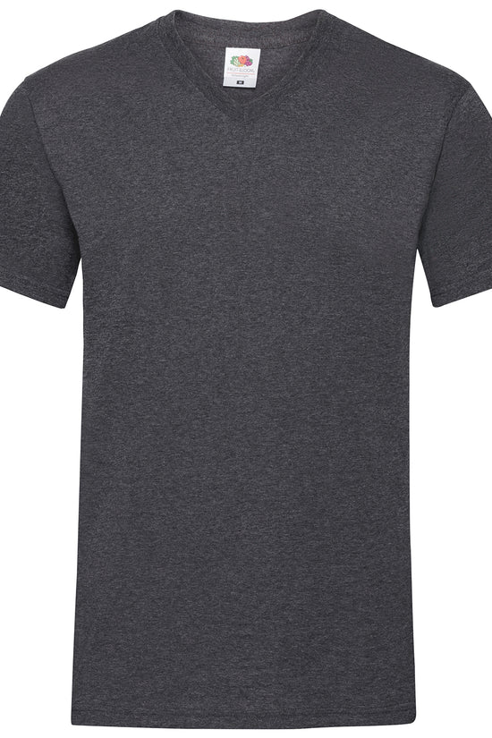 Mens Valueweight VNeck TShirts CottonLycra Rib Various Colors