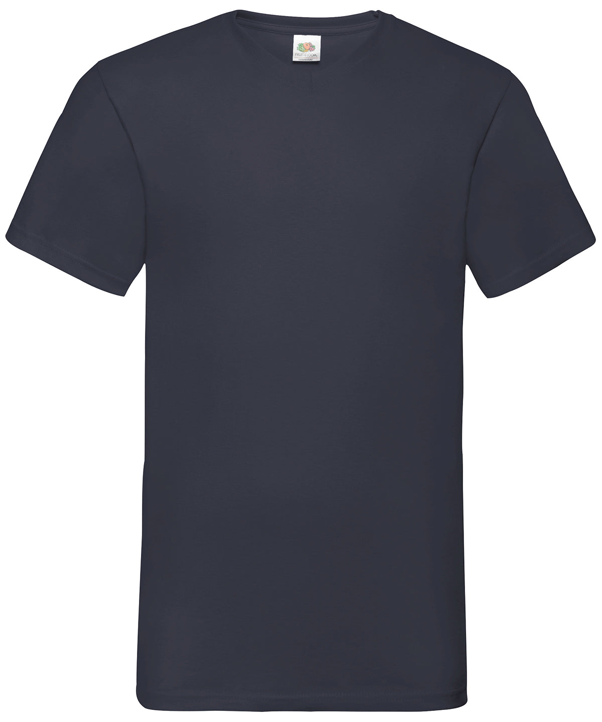 Mens Valueweight VNeck TShirts CottonLycra Rib Various Colors