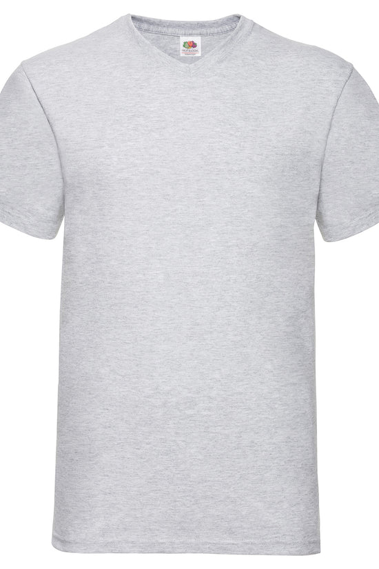 Mens Valueweight VNeck TShirts CottonLycra Rib Various Colors