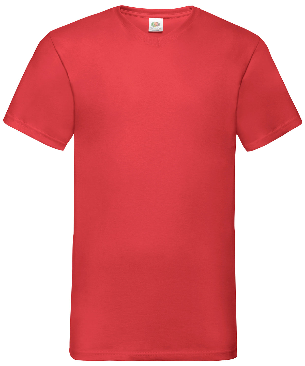 Mens Valueweight VNeck TShirts CottonLycra Rib Various Colors