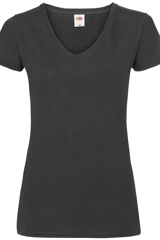 Womens Valueweight VNeck TShirt for Enhanced Printability