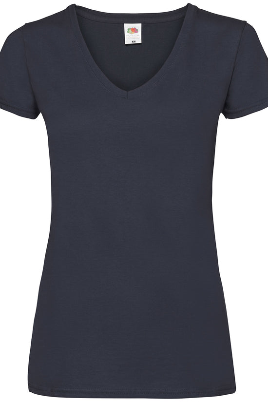 Womens Valueweight VNeck TShirt for Enhanced Printability