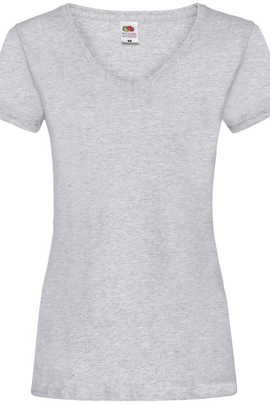 Womens Valueweight VNeck TShirt for Enhanced Printability
