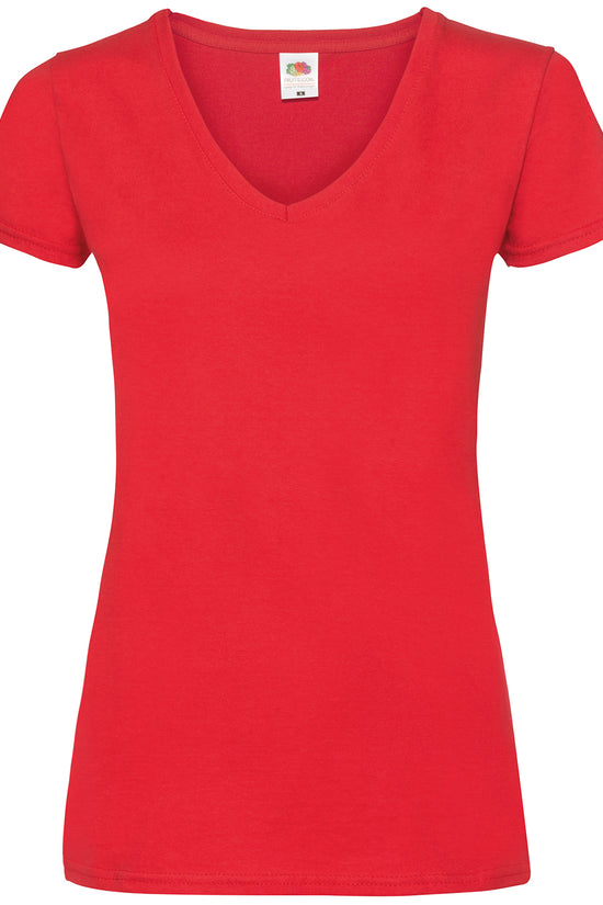 Womens Valueweight VNeck TShirt for Enhanced Printability