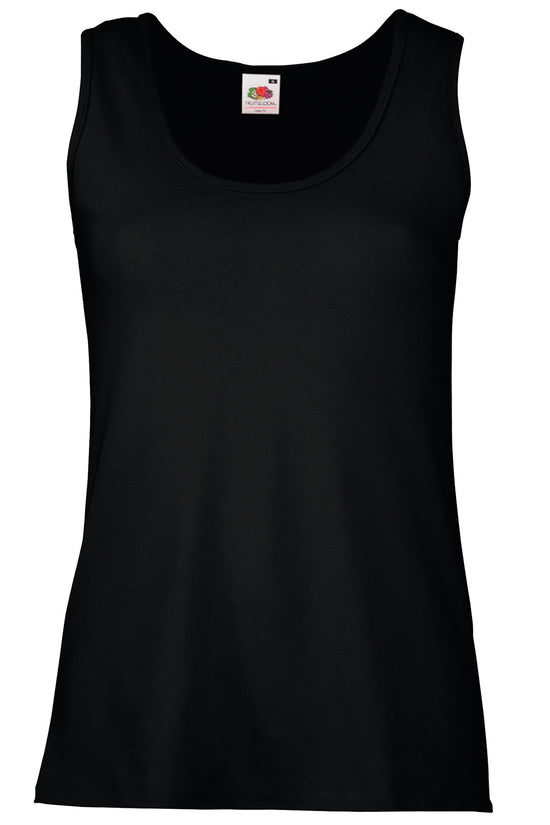 Womens Valueweight Athletic Vest in Cotton