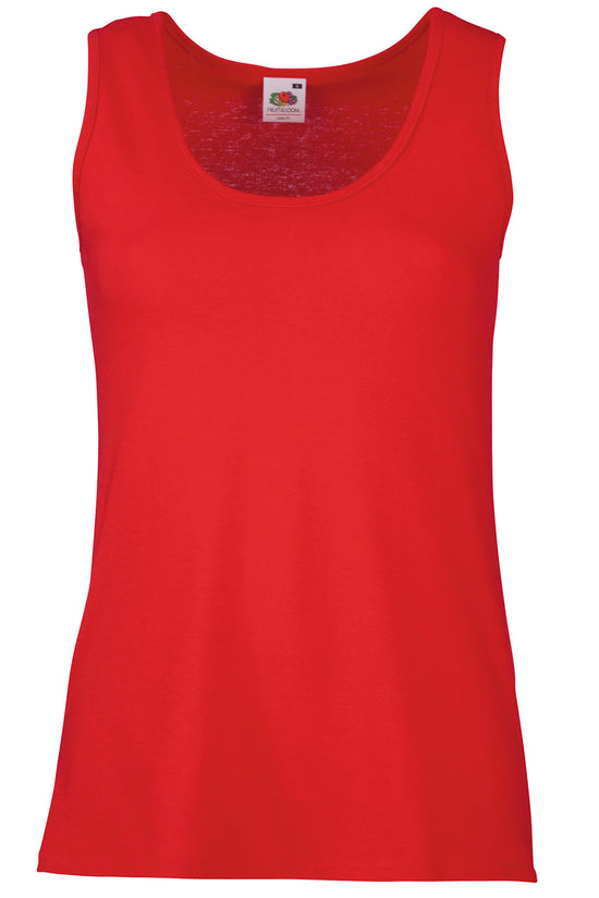Womens Valueweight Athletic Vest in Cotton