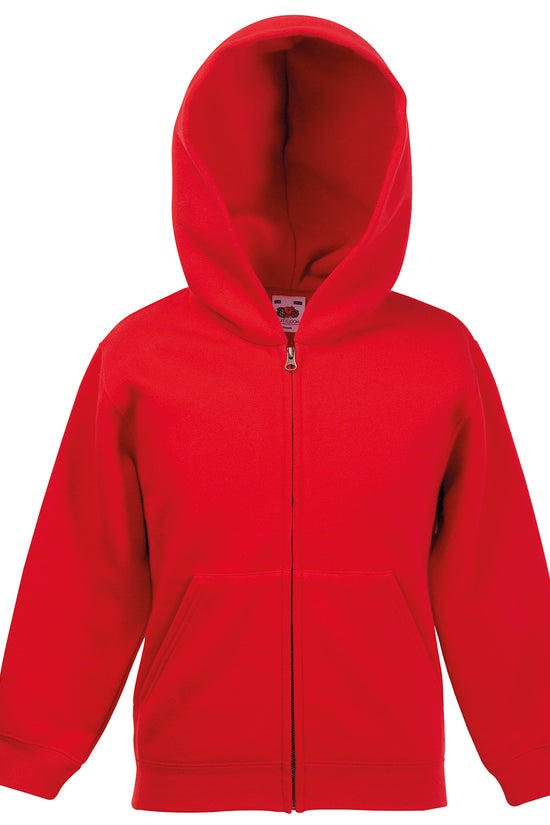Kids Classic Hooded Sweat Jacket Fruit of the Loom Hoodies
