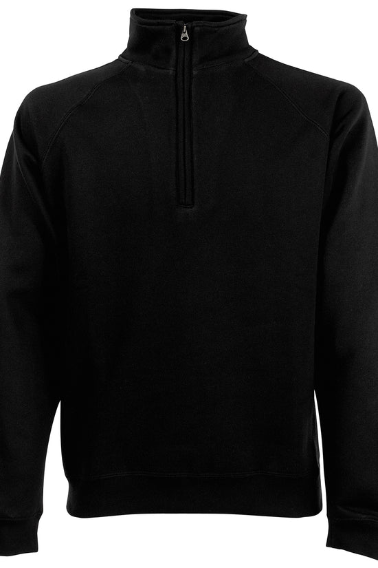 Fruit of the Loom Classic Zip Neck Sweatshirt for Men Plus Size S3XL