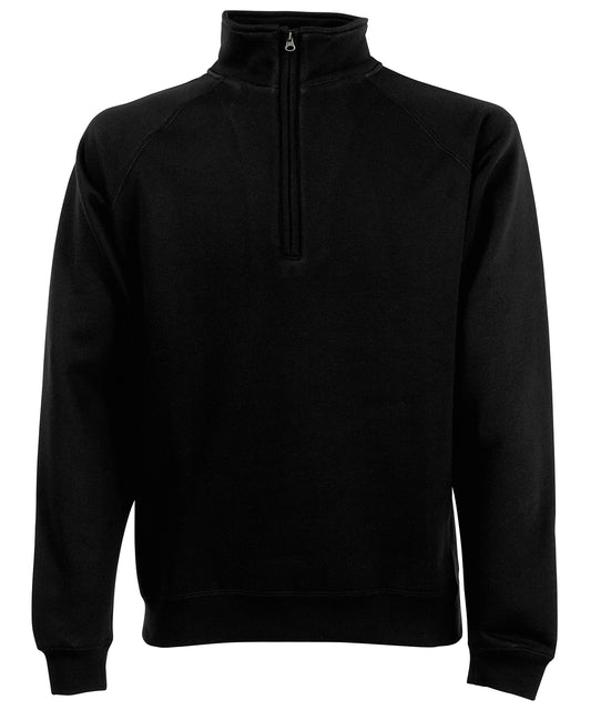 Fruit of the Loom Classic Zip Neck Sweatshirt for Men Plus Size S3XL