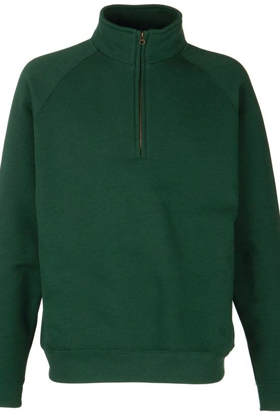 Fruit of the Loom Classic Zip Neck Sweatshirt for Men Plus Size S3XL