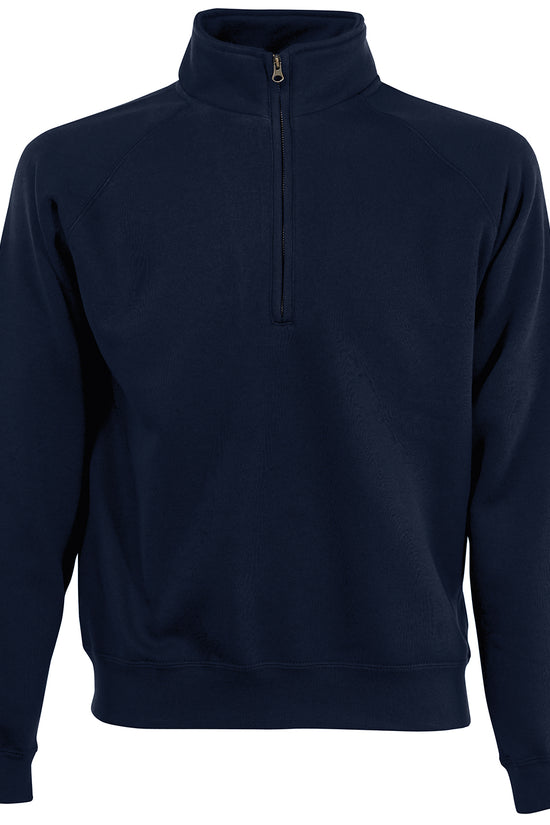 Fruit of the Loom Classic Zip Neck Sweatshirt for Men Plus Size S3XL