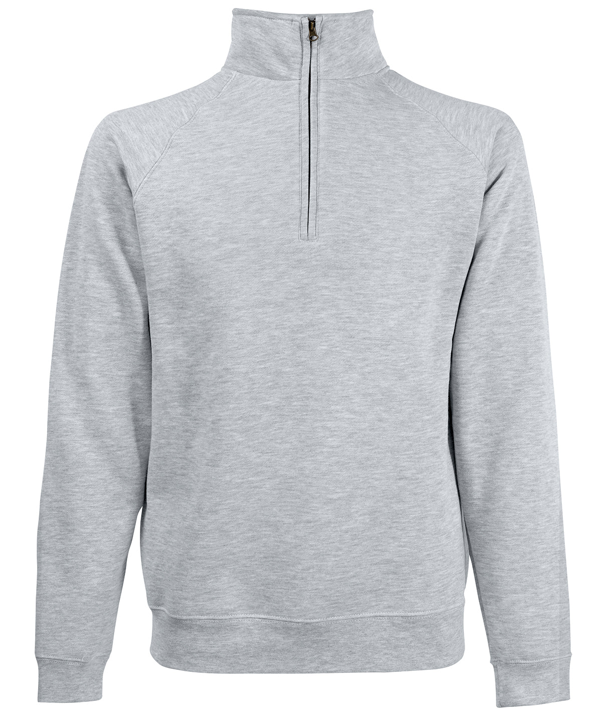 Fruit of the Loom Classic Zip Neck Sweatshirt for Men Plus Size S3XL