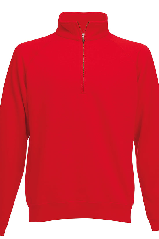 Fruit of the Loom Classic Zip Neck Sweatshirt for Men Plus Size S3XL