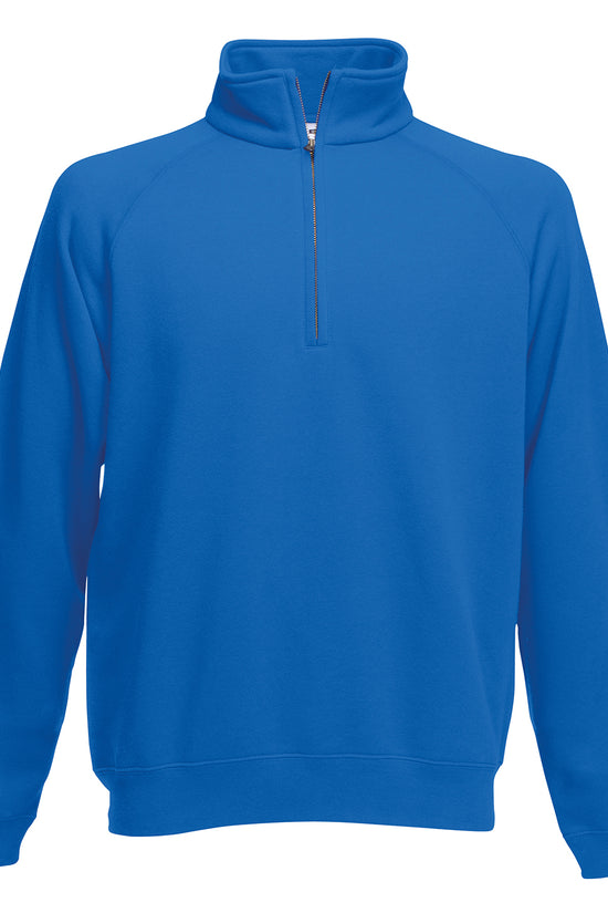 Fruit of the Loom Classic Zip Neck Sweatshirt for Men Plus Size S3XL