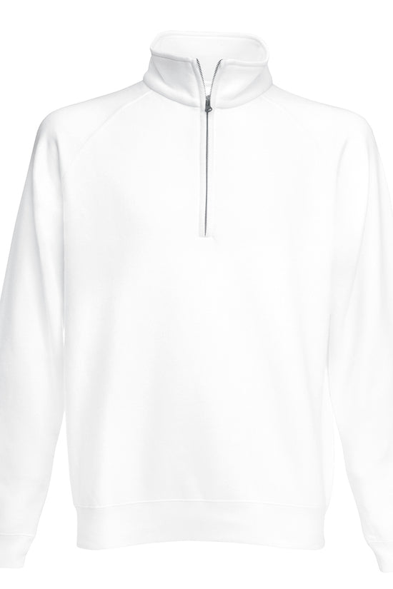 Fruit of the Loom Classic Zip Neck Sweatshirt for Men Plus Size S3XL