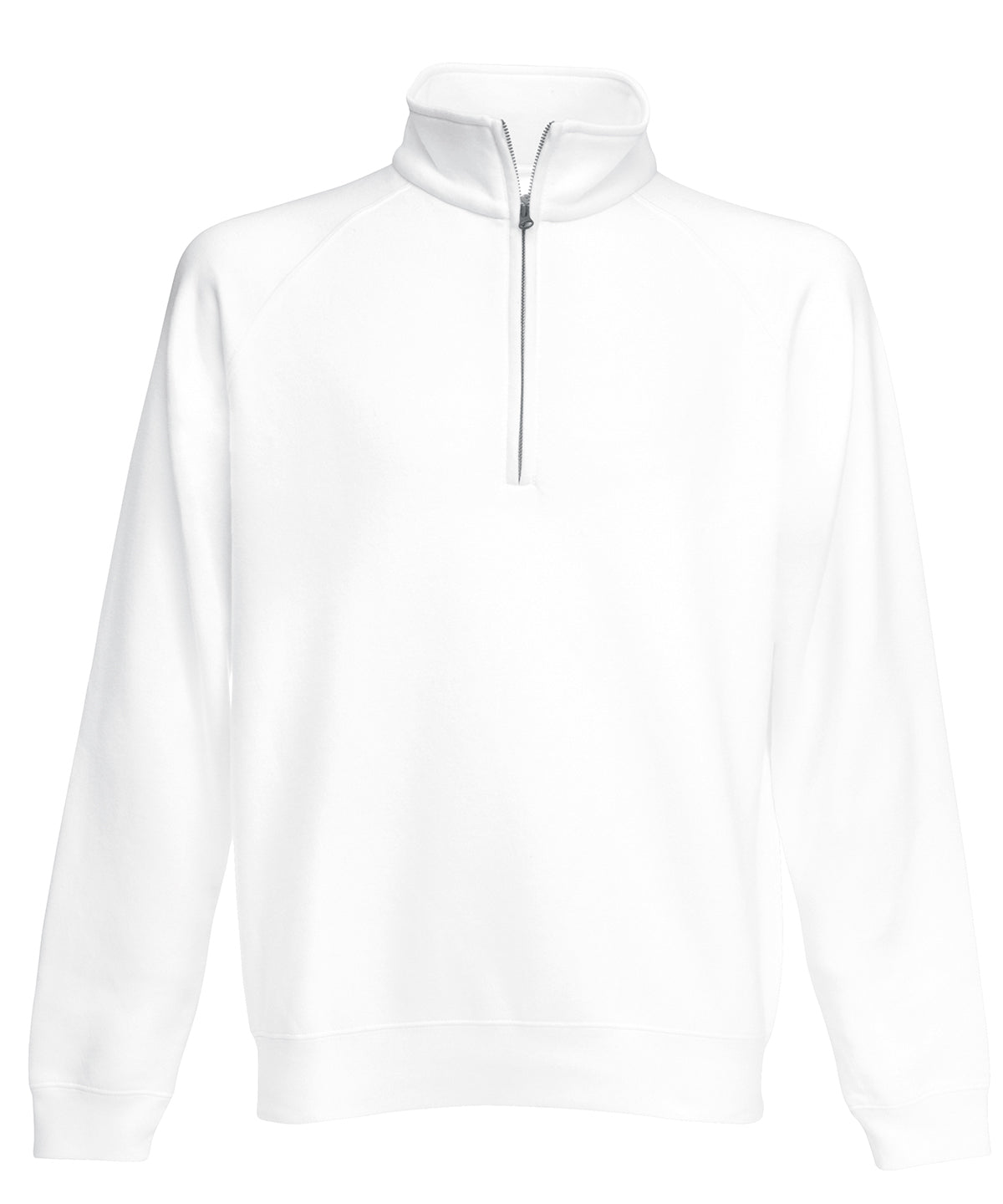 Fruit of the Loom Classic Zip Neck Sweatshirt for Men Plus Size S3XL