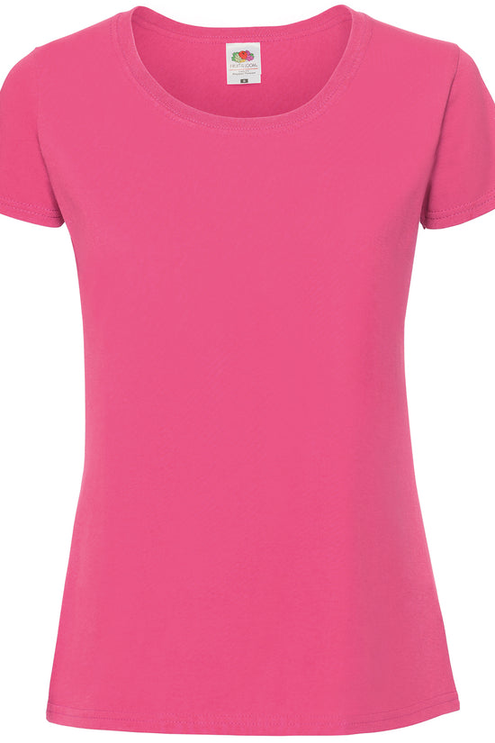 Womens Ringspun Premium TShirt Fruit of the Loom Iconic 195