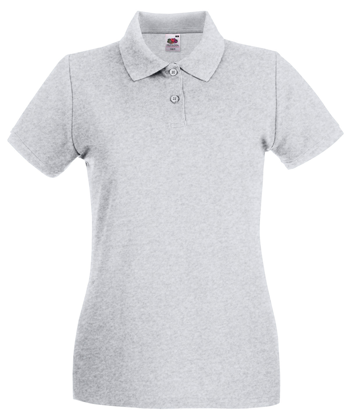Womens Premium Cotton Polo Shirt with Shaped Side Seams