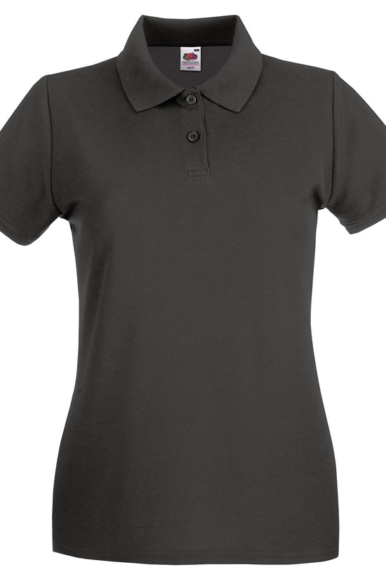 Womens Premium Cotton Polo Shirt with Shaped Side Seams