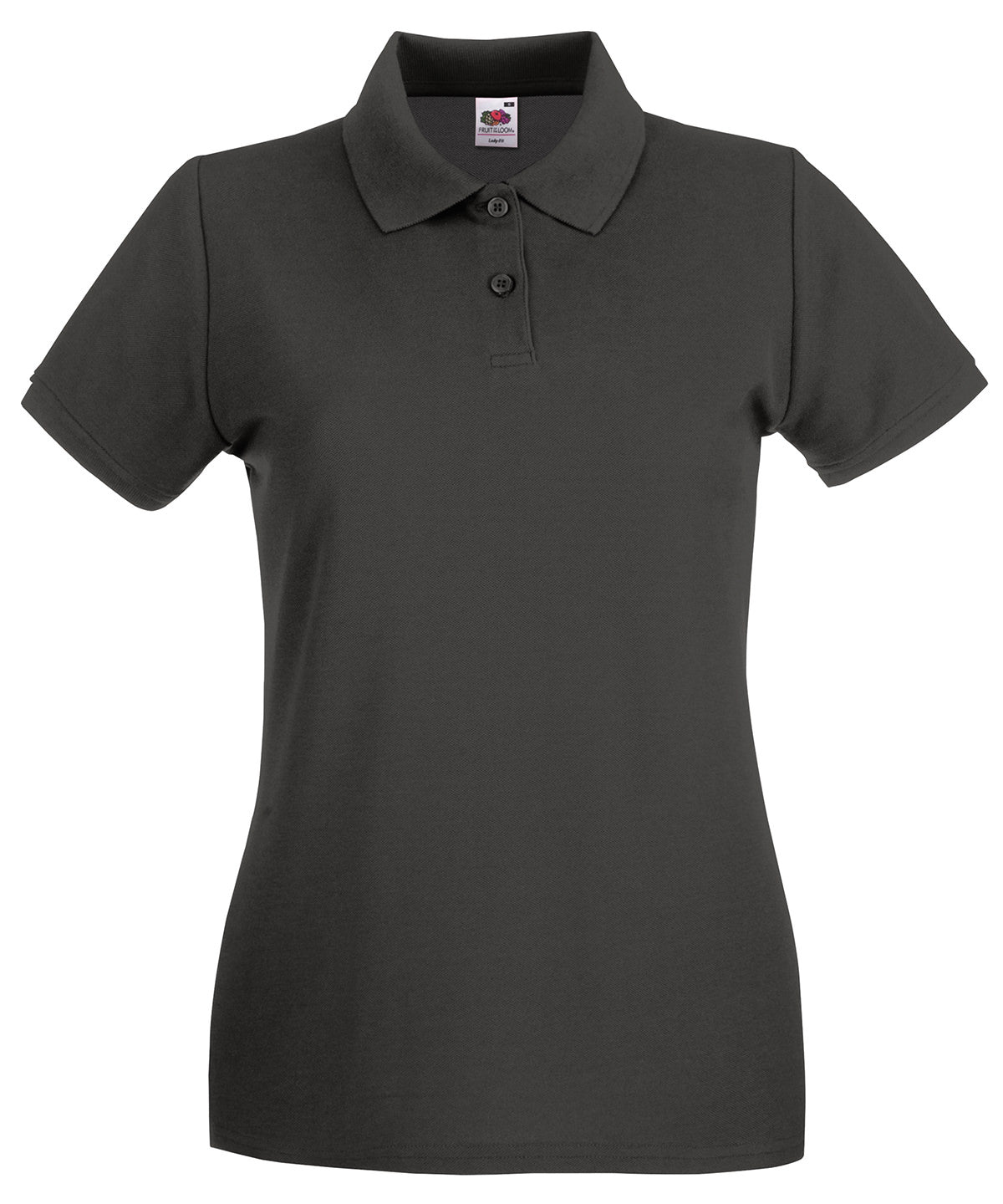 Womens Premium Cotton Polo Shirt with Shaped Side Seams