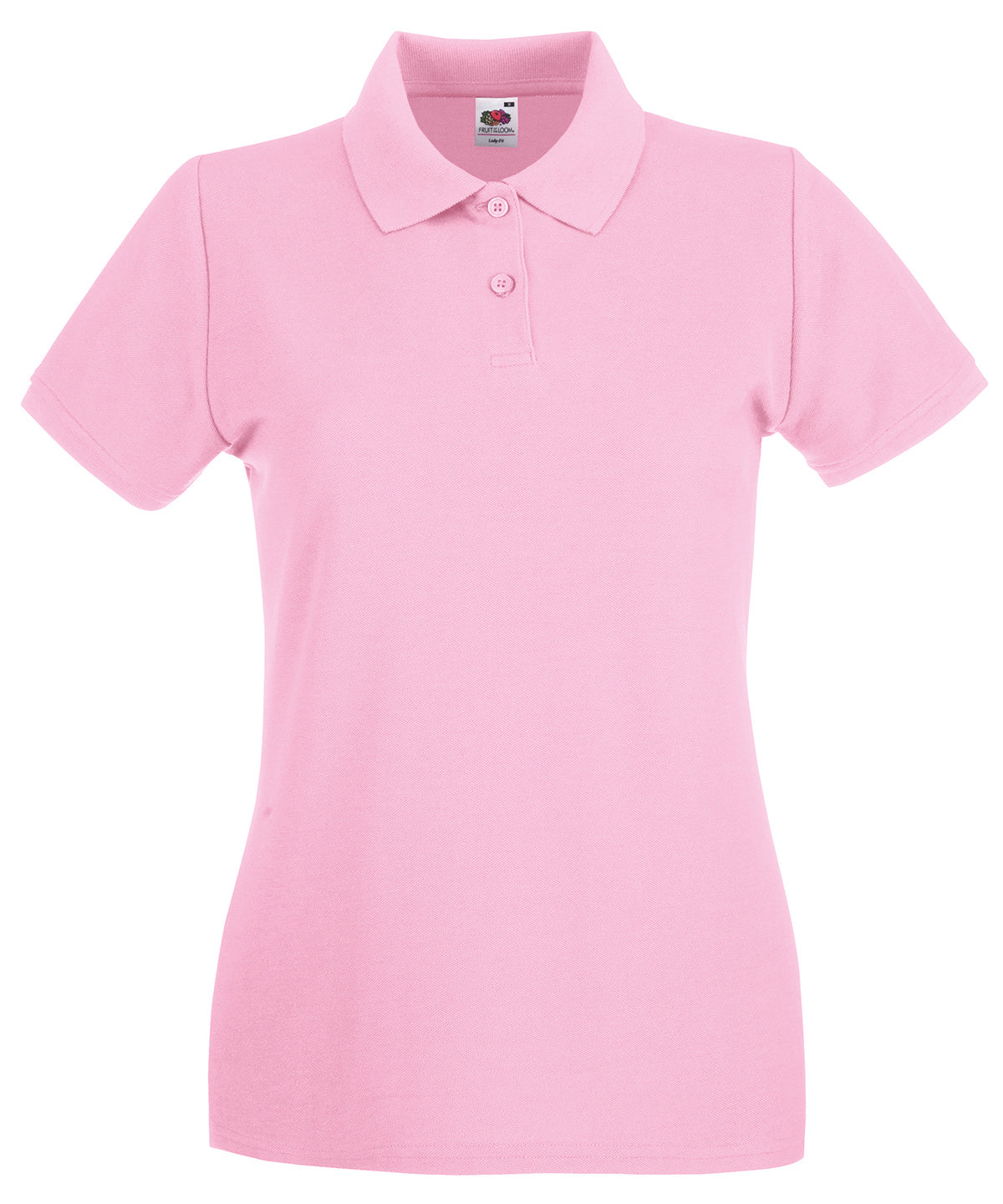 Womens Premium Cotton Polo Shirt with Shaped Side Seams