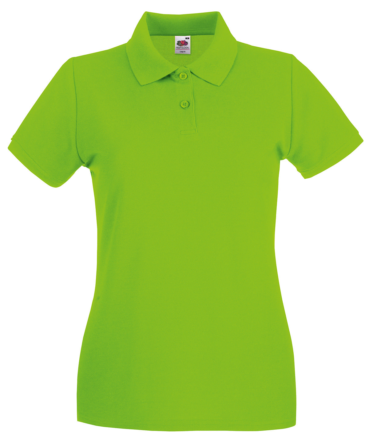 Womens Premium Cotton Polo Shirt with Shaped Side Seams