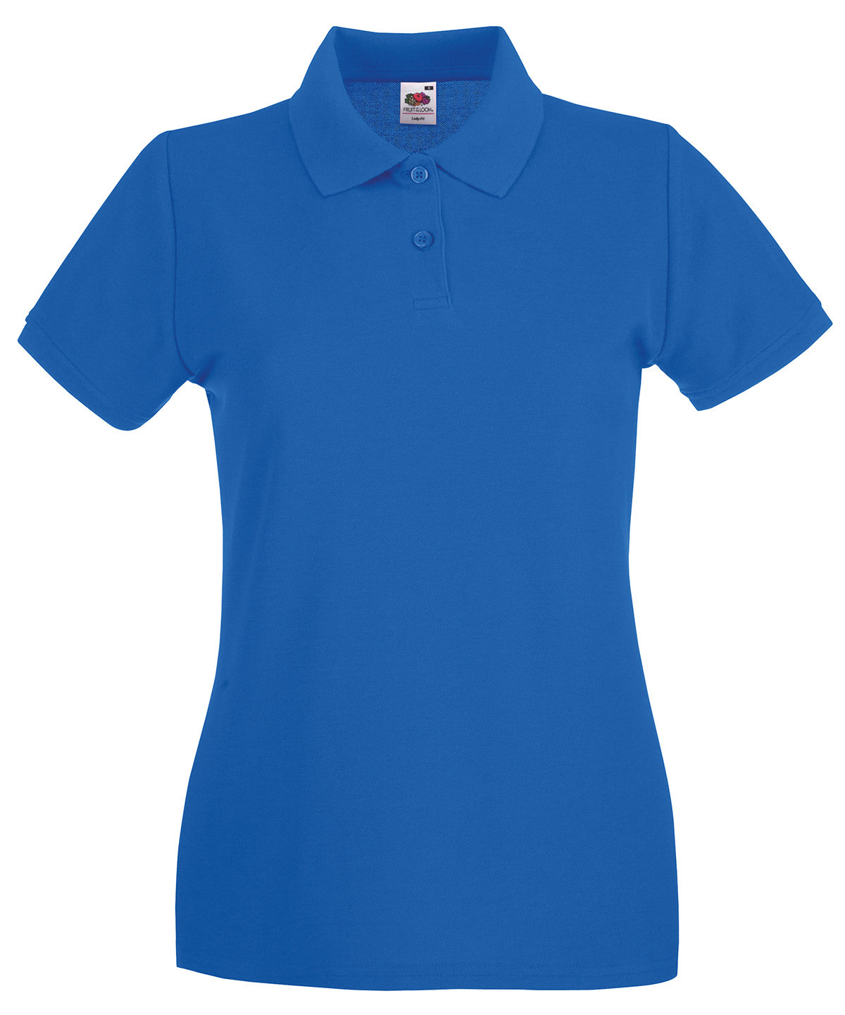 Womens Premium Cotton Polo Shirt with Shaped Side Seams