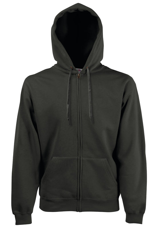 Premium Hooded Sweat Jacket for Men Fruit of the Loom 7030