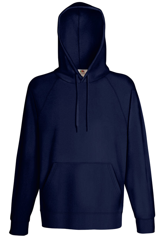 Mens Lightweight Hooded Sweatshirt with Raglan Sleeves