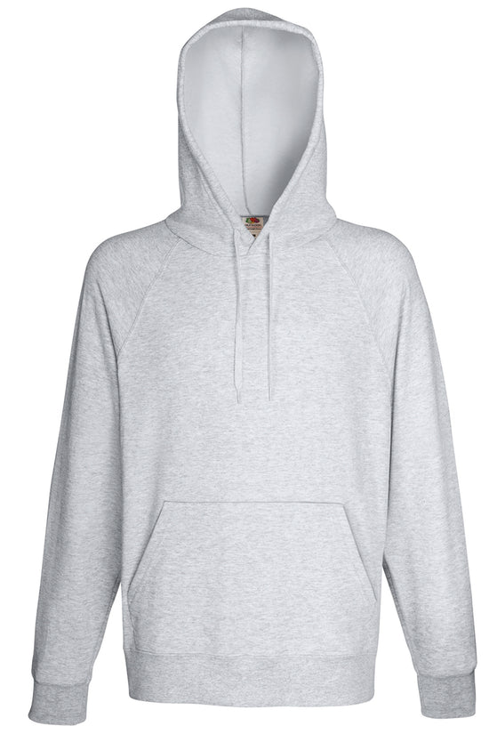 Mens Lightweight Hooded Sweatshirt with Raglan Sleeves